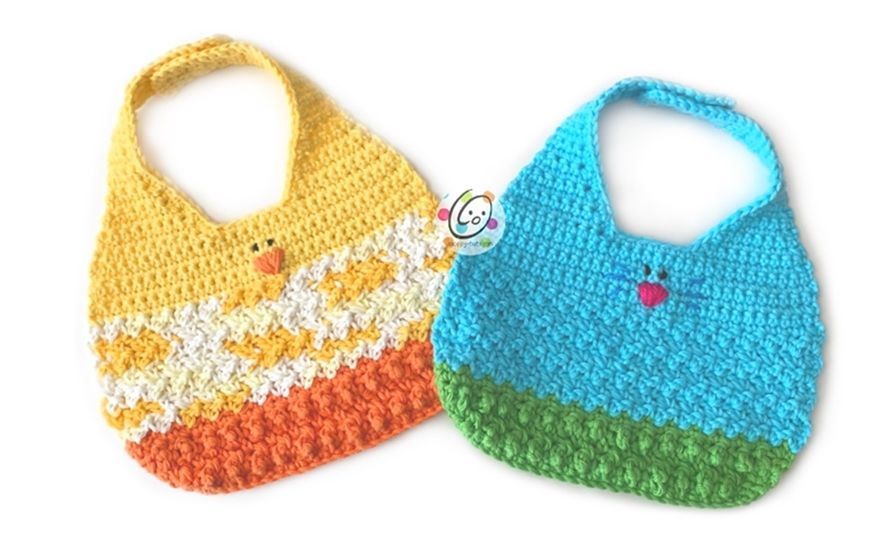 Spring Baby Bibs Free Crochet Pattern
