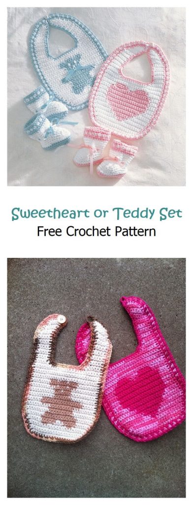 Sweetheart or Teddy Set Free Crochet Pattern
