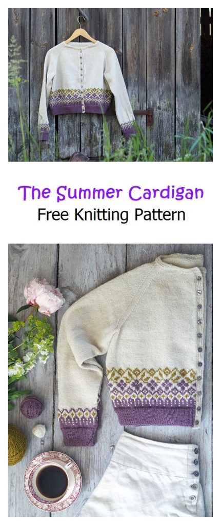 The Summer Cardigan Free Knitting Pattern