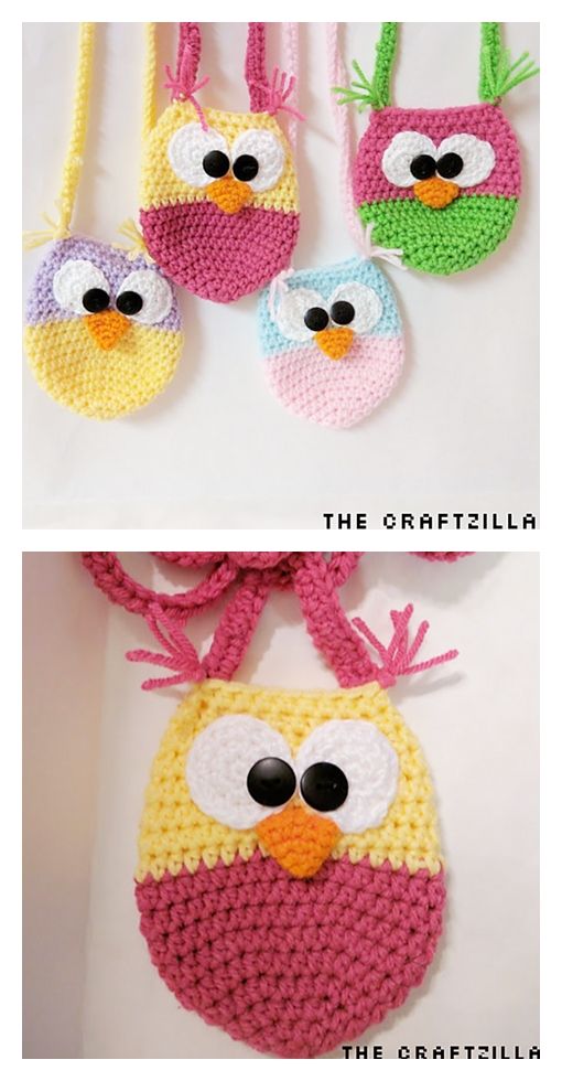 Toddler Owl Purse Free Crochet Pattern