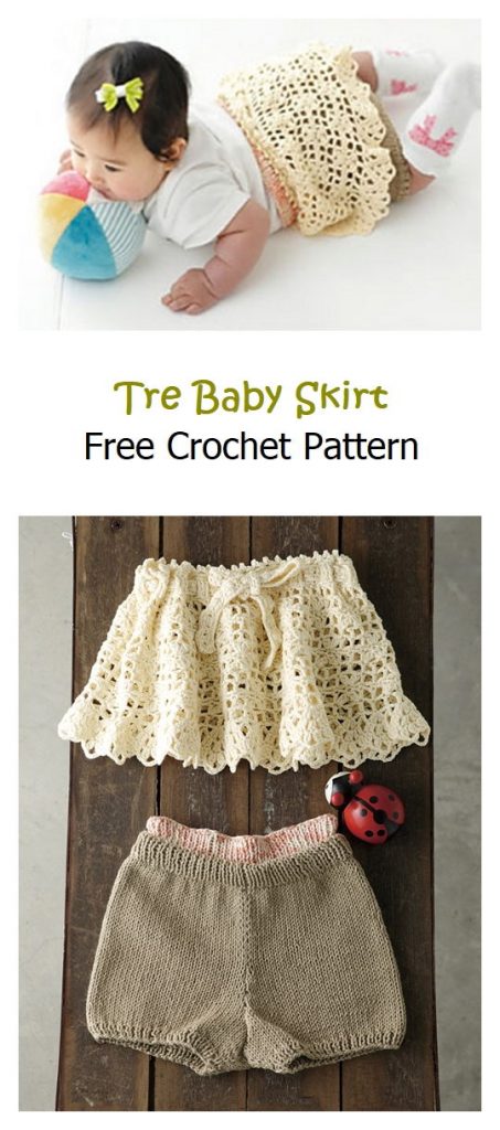 Tre Baby Skirt Free Crochet Pattern