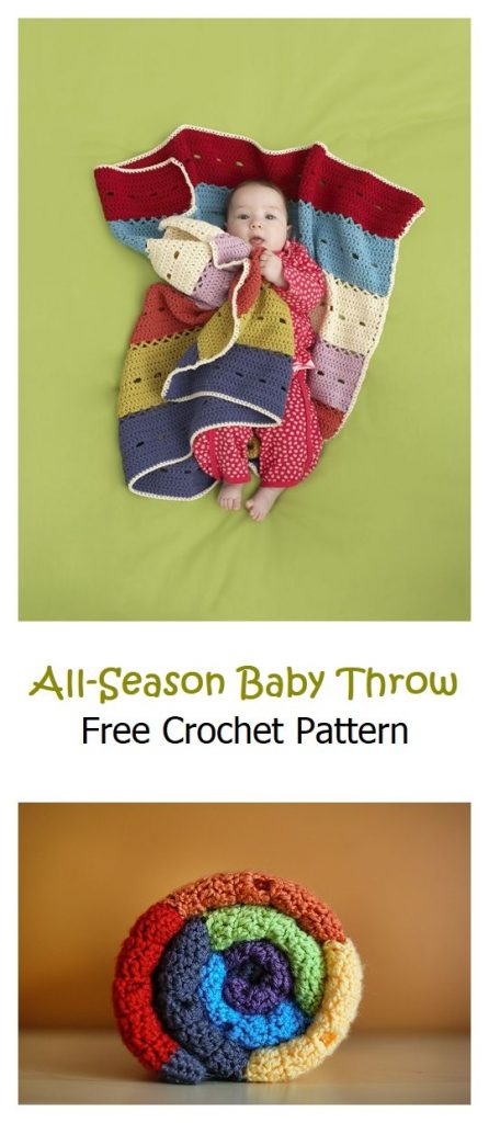 All-Season Baby Throw Free Crochet Pattern
