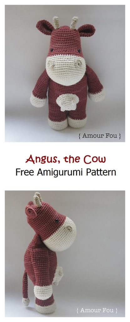 Angus, the Cow Free Crochet Pattern