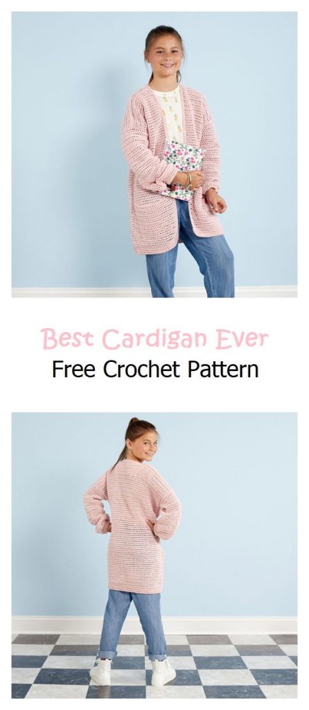 Best Cardigan Ever Free Crochet Pattern
