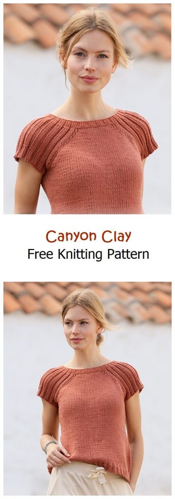 Canyon Clay Tee Free Knitting Pattern