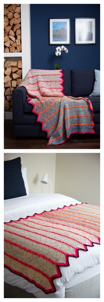 Chevron Fade Blanket Free Crochet Pattern