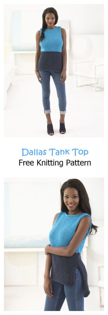 Dallas Tank Top Free Knitting Pattern