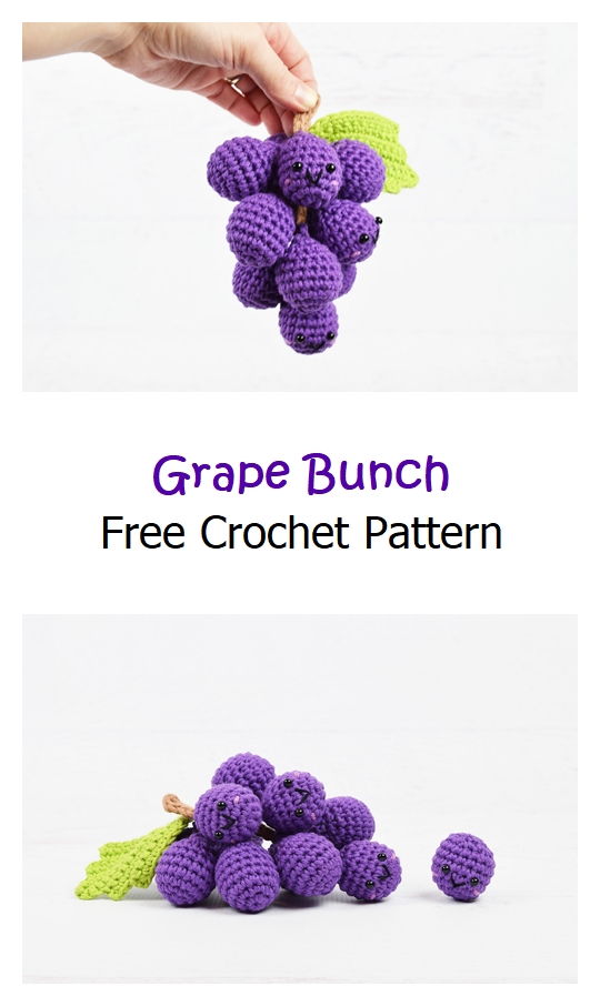 Grape Bunch Free Crochet Pattern