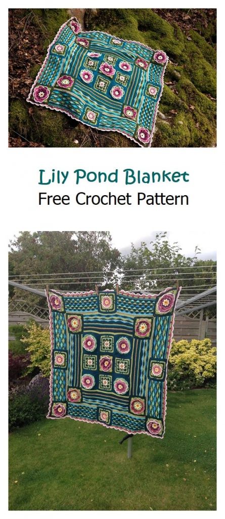 Lily Pond Blanket Free Crochet Pattern