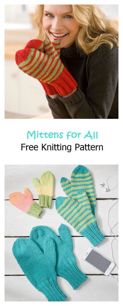 Mittens for All Free Knitting Pattern