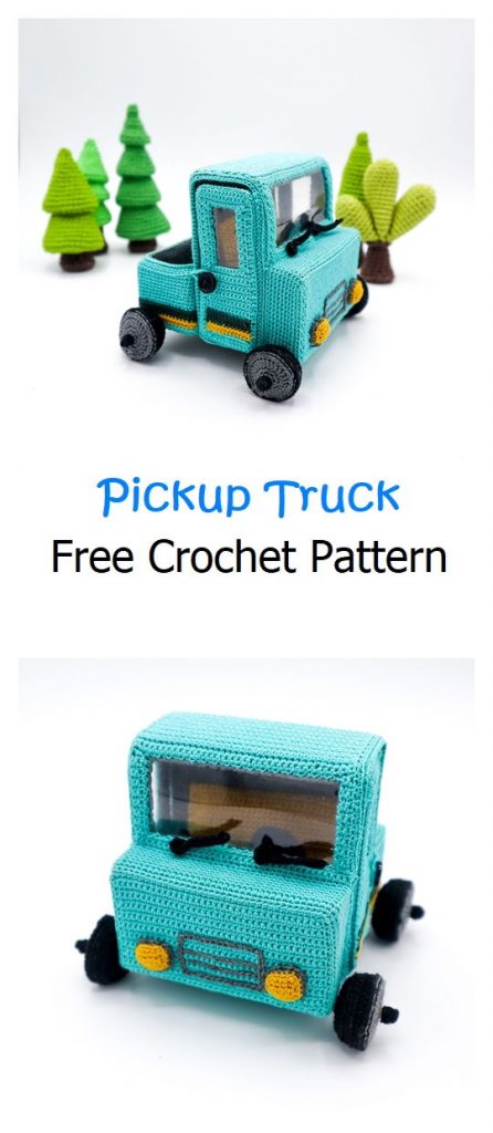 Pickup Truck Free Crochet Pattern