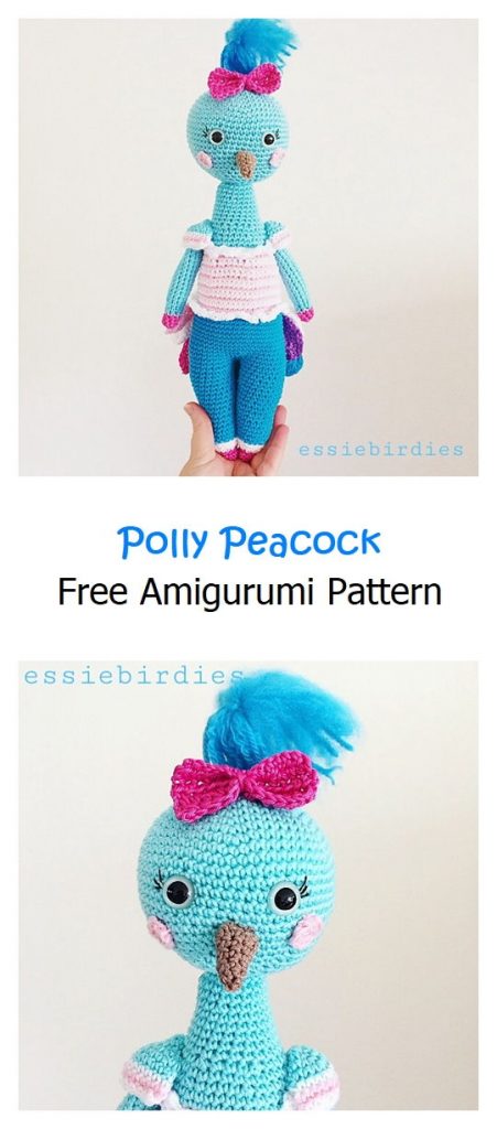 Polly Peacock Free Amigurumi Pattern
