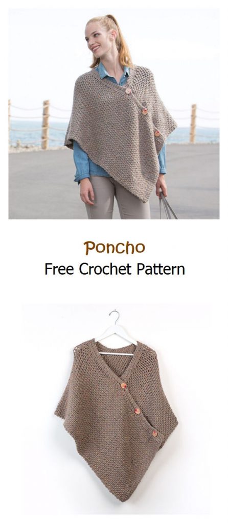 Poncho Free Crochet Pattern