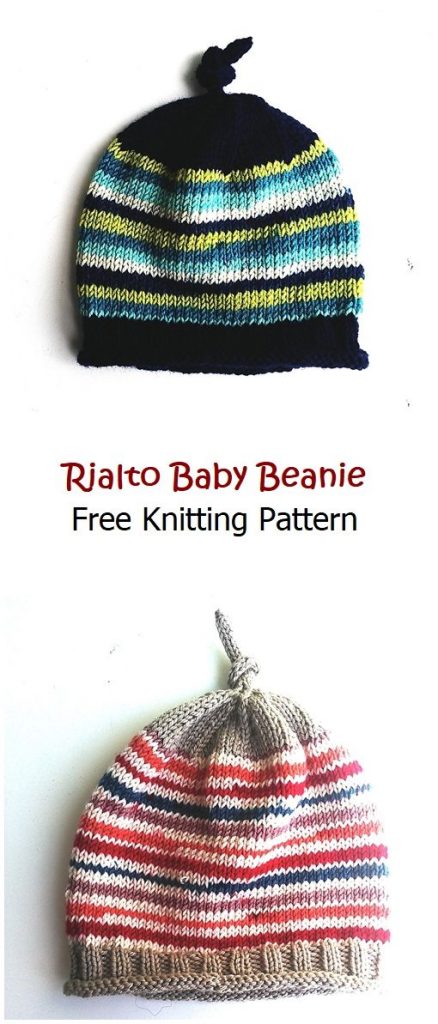 Rialto Baby Beanie Free Knitting Pattern
