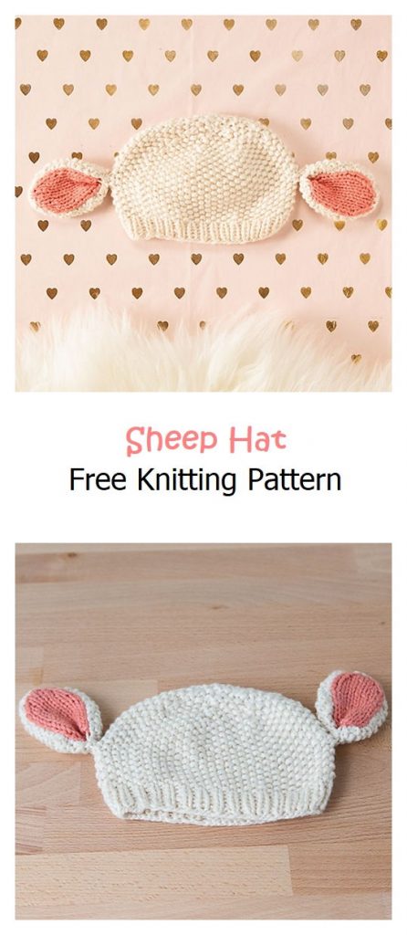Sheep Hat Free Knitting Pattern