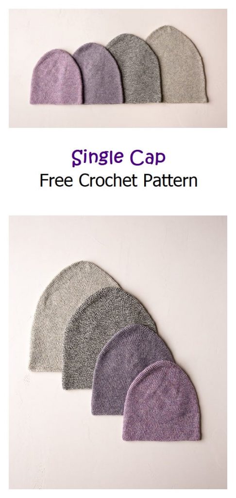 Single Cap Free Crochet Pattern