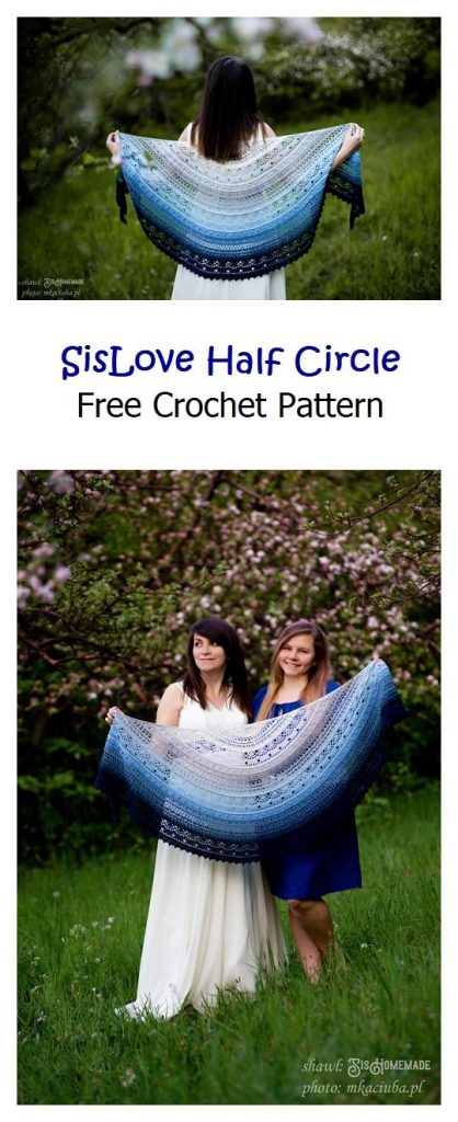 SisLove Half Circle Free Crochet Pattern