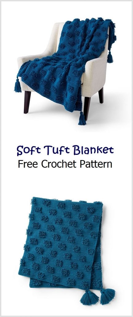 Soft Tuft Blanket Free Crochet Pattern