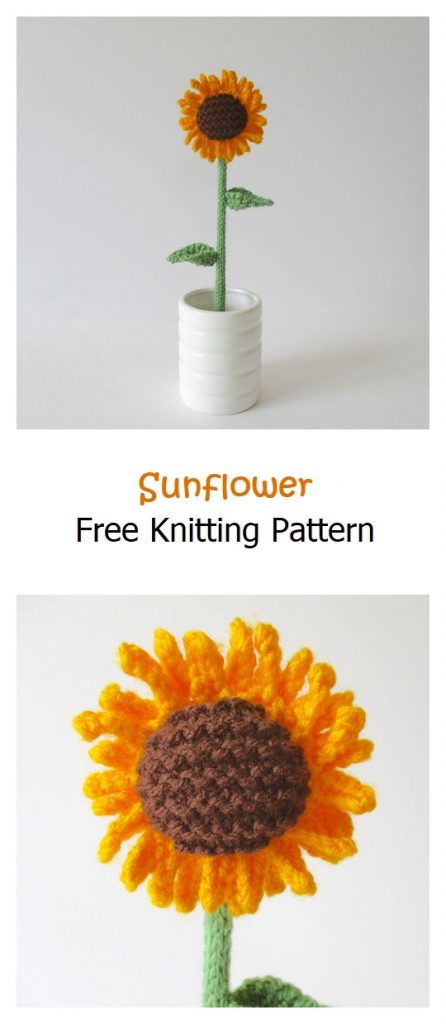Sunflower Free Knitting Pattern