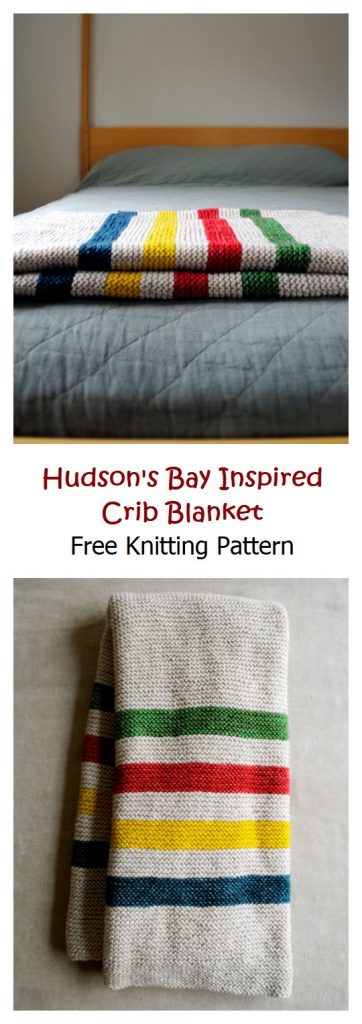 Hudson’s Bay Inspired Crib Blanket Pattern