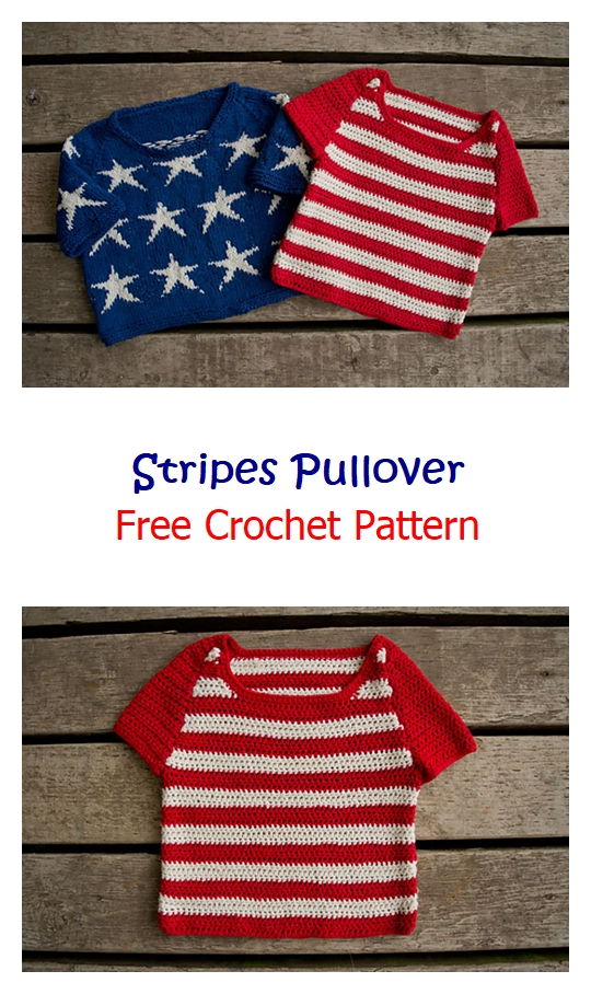 Stripes Pullover Free Crochet Pattern
