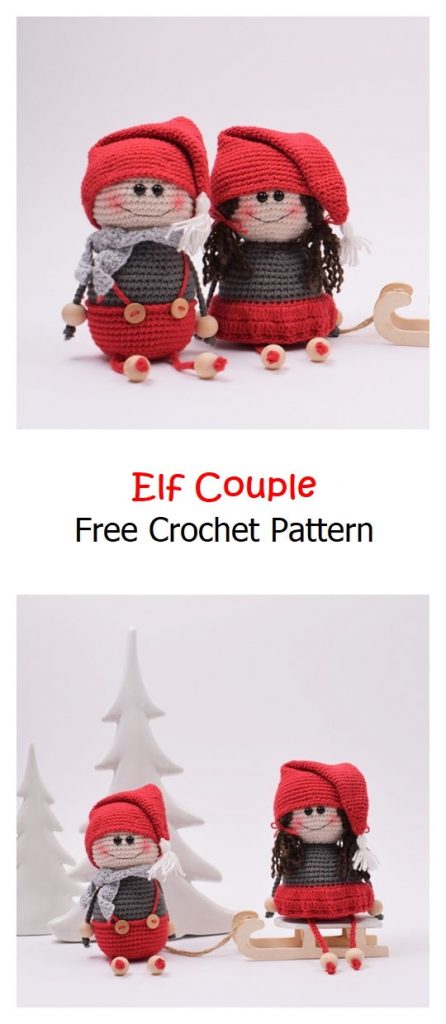Elf Couple Free Crochet Pattern