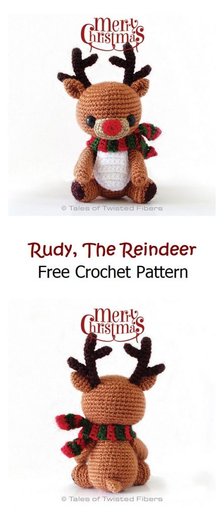 Rudy, The Reindeer Free Amigurumi Pattern