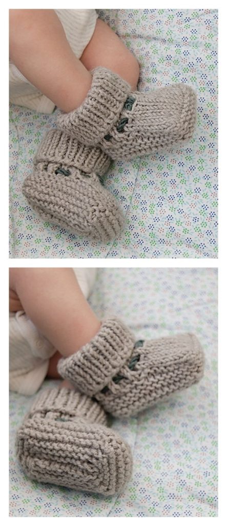 Tiny Kicks Booties Free Knitting Pattern
