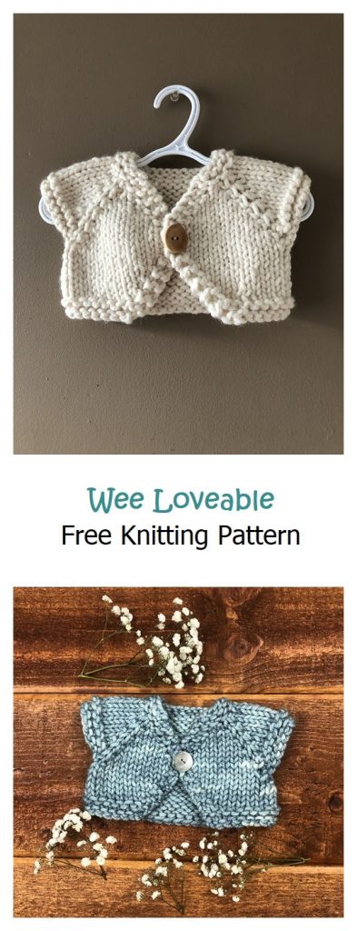 Wee Loveable Bolero Free Knitting Pattern
