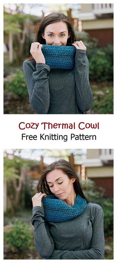 Cozy Thermal Cowl Free Knitting Pattern
