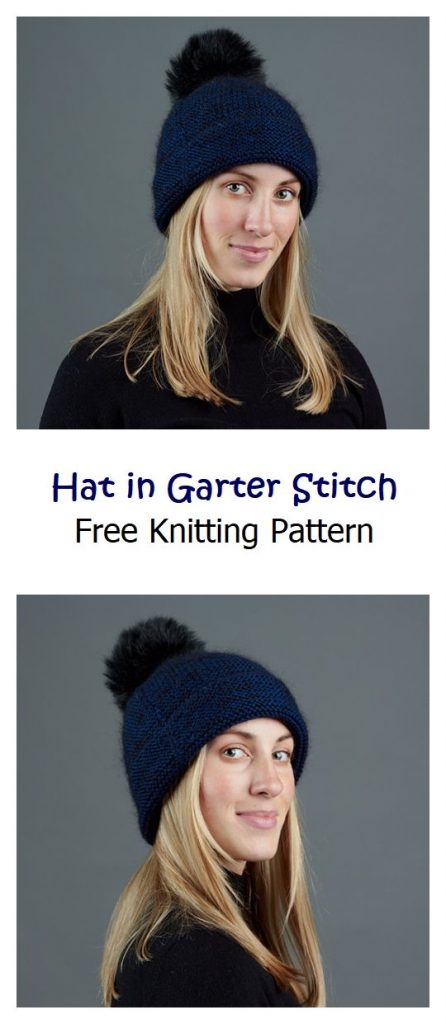 Hat in Garter Stitch Free Knitting Pattern