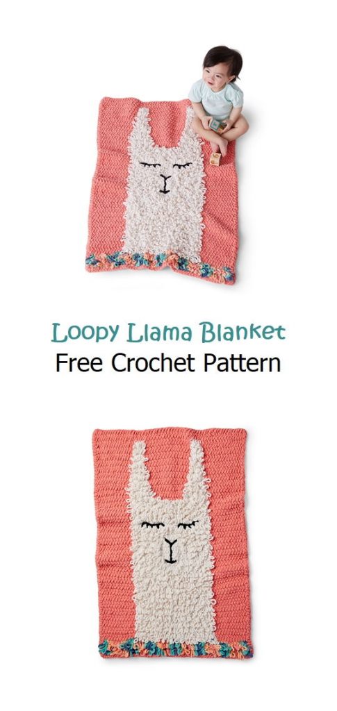 Loopy Llama Blanket Free Crochet Pattern