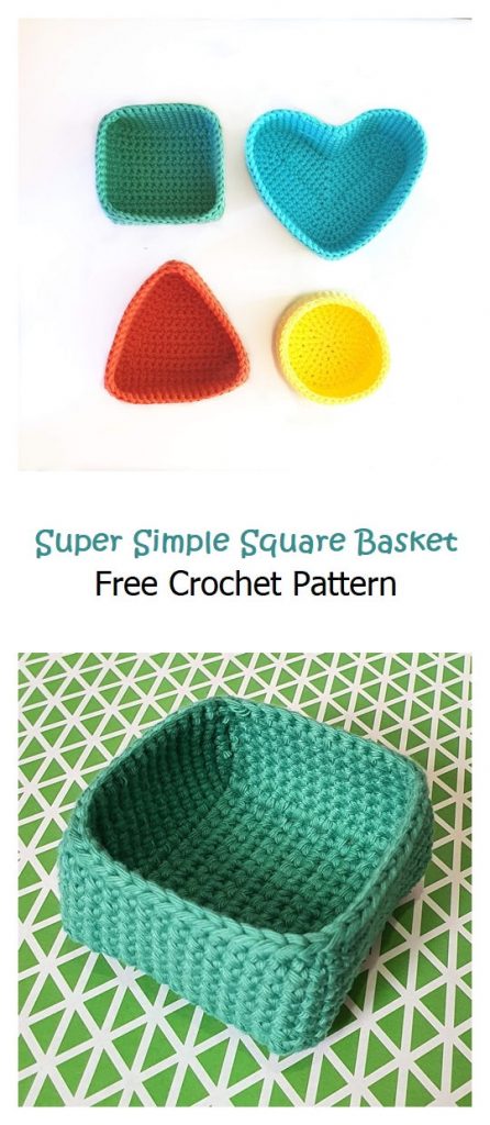 Super Simple Square Basket Pattern