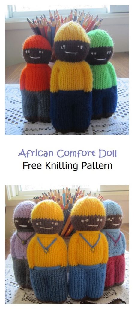 African Comfort Doll Free Knitting Pattern