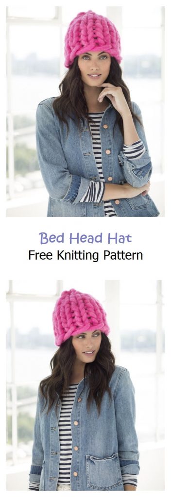 Bed Head Hat Free Knitting Pattern