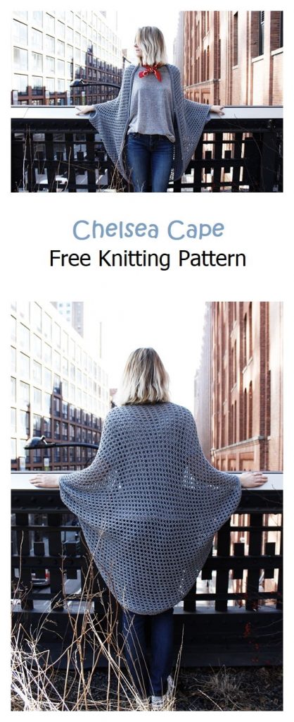 Chelsea Cape Free Knitting Pattern