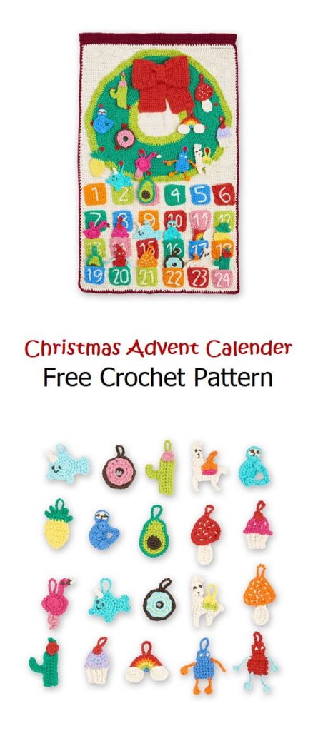 Christmas Advent Calender Free Crochet Pattern