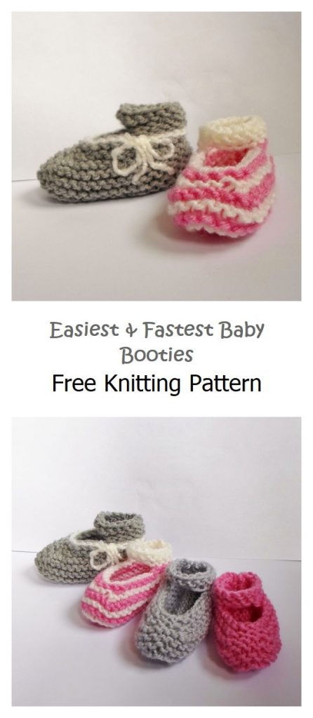 Easiest & Fastest Baby Booties Free Pattern
