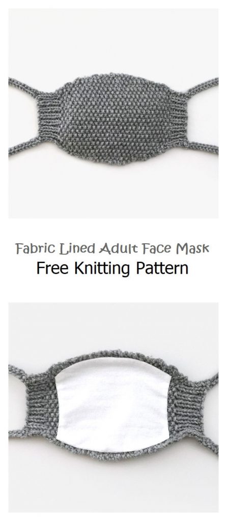 Fabric Lined Adult Face Mask Free Pattern