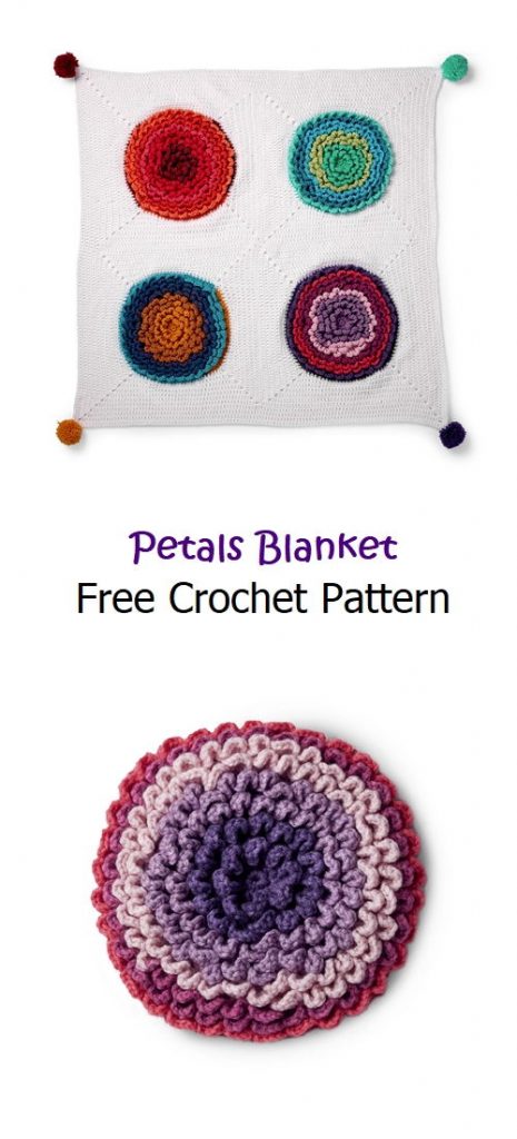 Petals Blanket Free Crochet Pattern