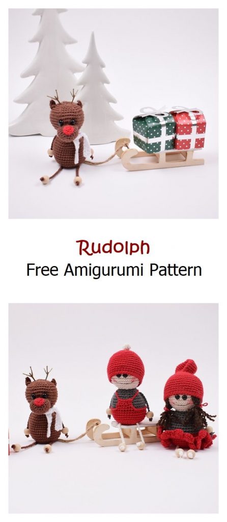 Rudolph Free Amigurumi Pattern