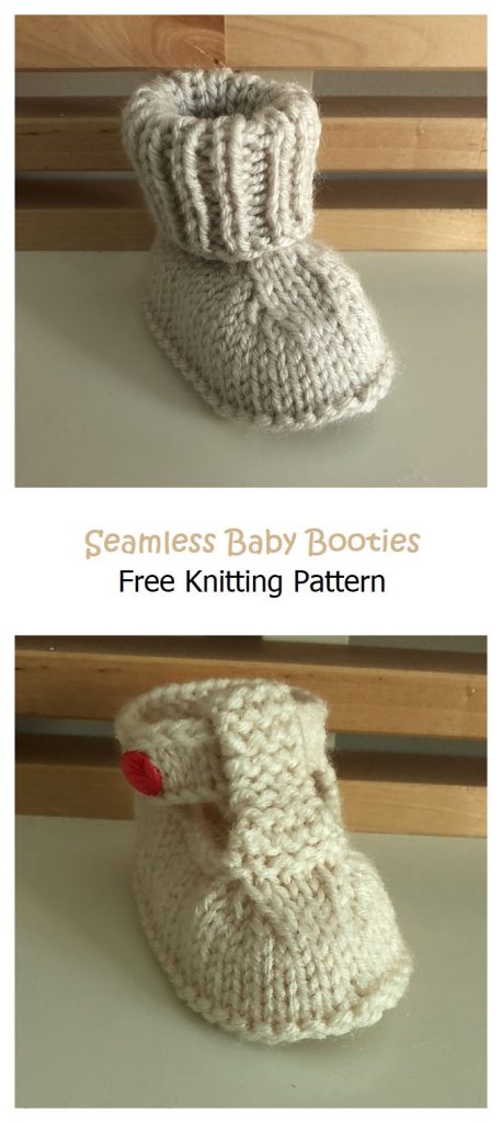 Seamless Baby Booties Free Knitting Pattern