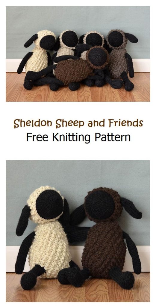 Sheldon Sheep and Friends Free Knitting Pattern