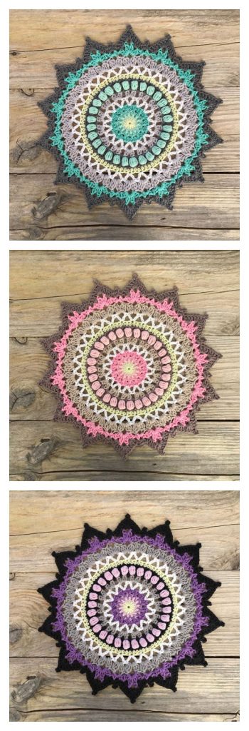 Sunflower Mandala Free Crochet Pattern