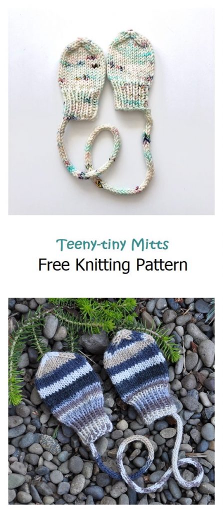 Teeny-tiny Mitts Free Knitting Pattern