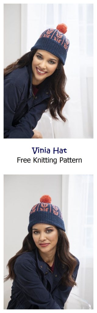 Vinia Hat Free Knitting Pattern