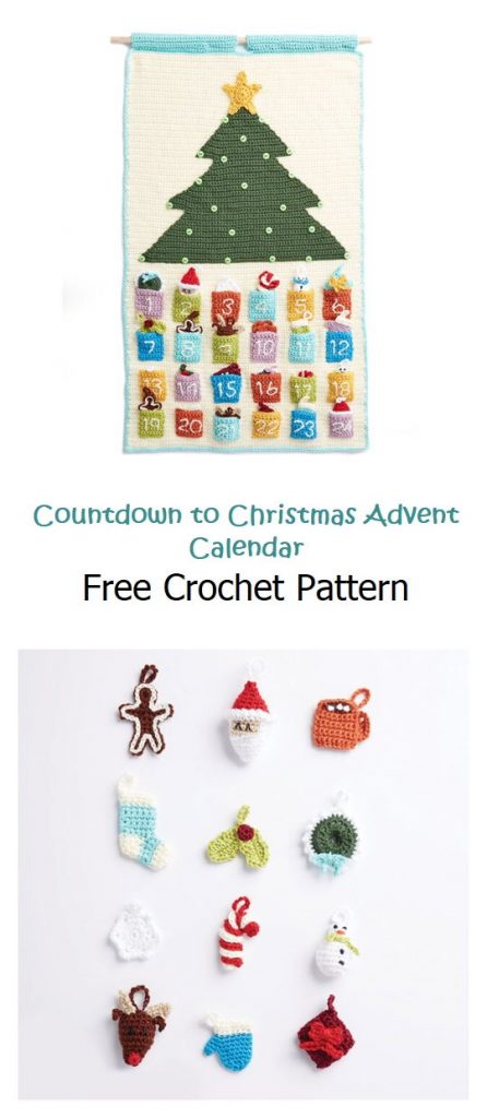 Countdown to Christmas Advent Calendar Free Pattern