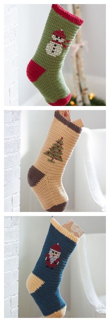 Cross Stitch Christmas Stockings Free Pattern