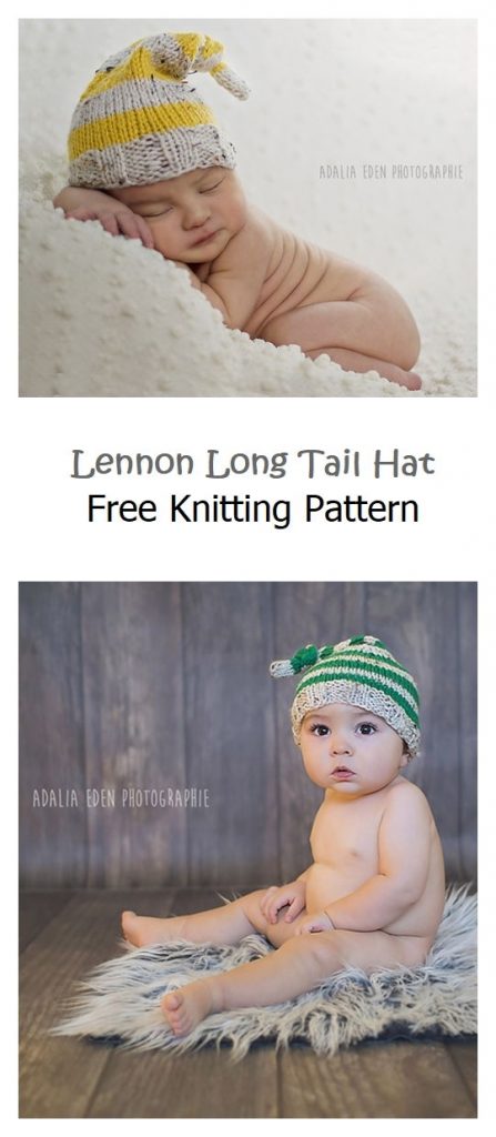 Lennon Long Tail Hat Free Knitting Pattern