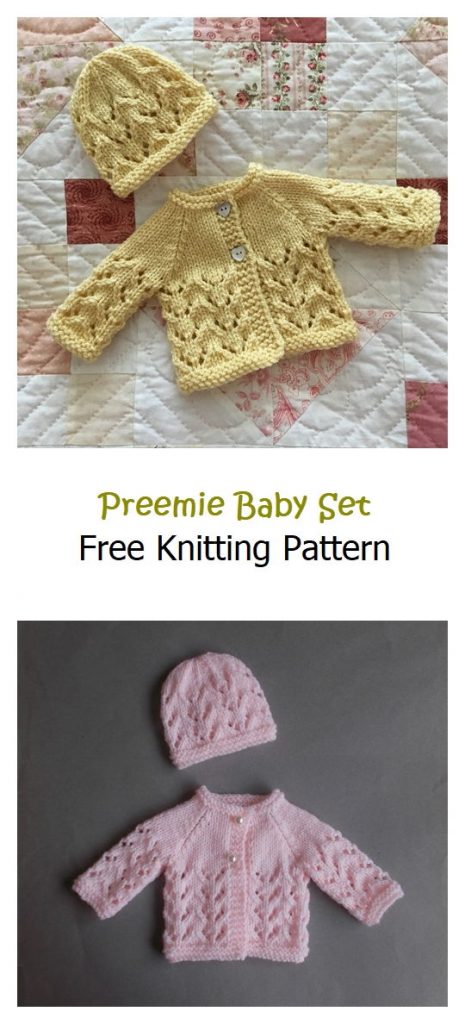 Preemie Baby Set Free Knitting Pattern